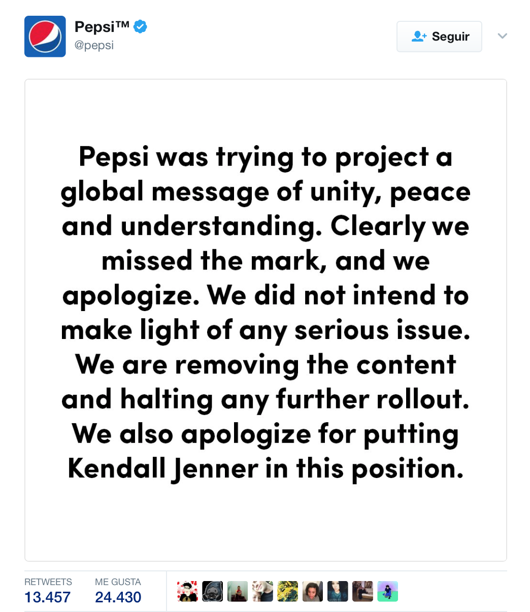 Pepsi retira su polémica campaña