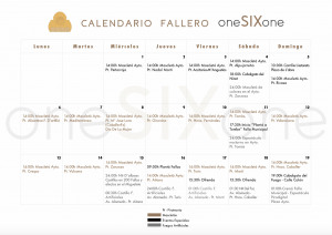 Calendario completo Fallas